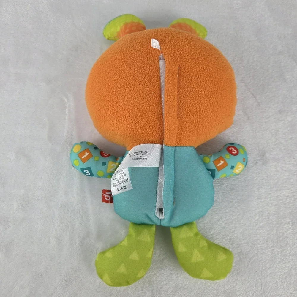 Fisher Price DJ Groovin' Go Light Up Plush Musical Baby Toy Used Tested Works